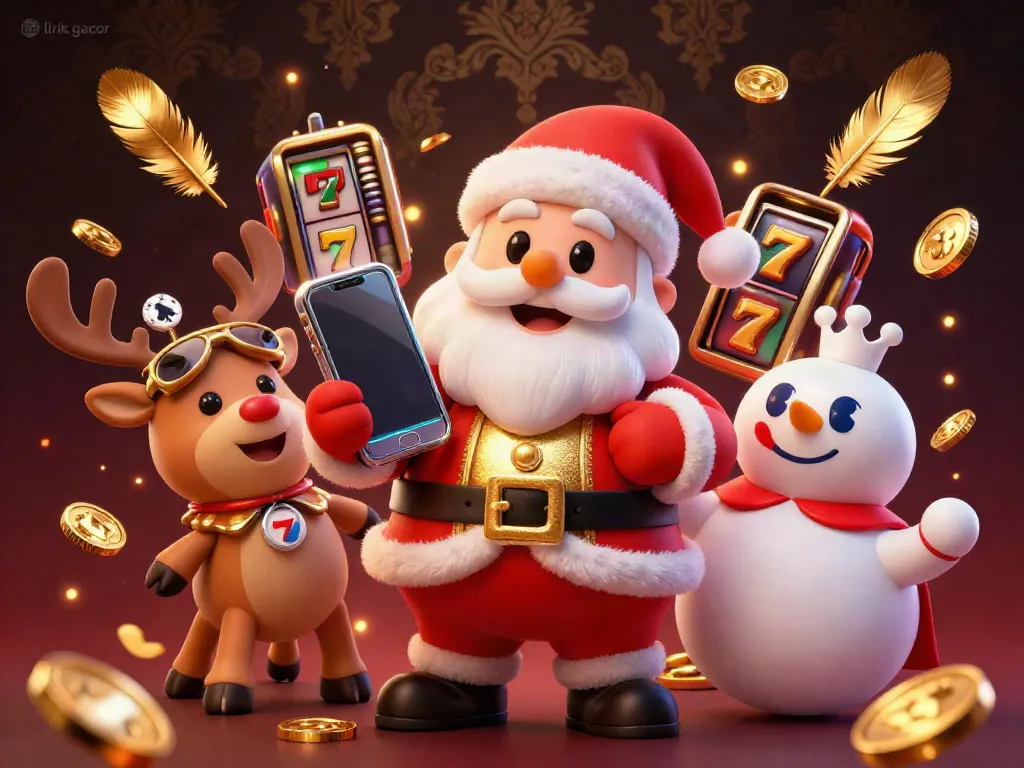 Experience the excitement with link gacor symbolizing jackpot slots in a vibrant casino scene.