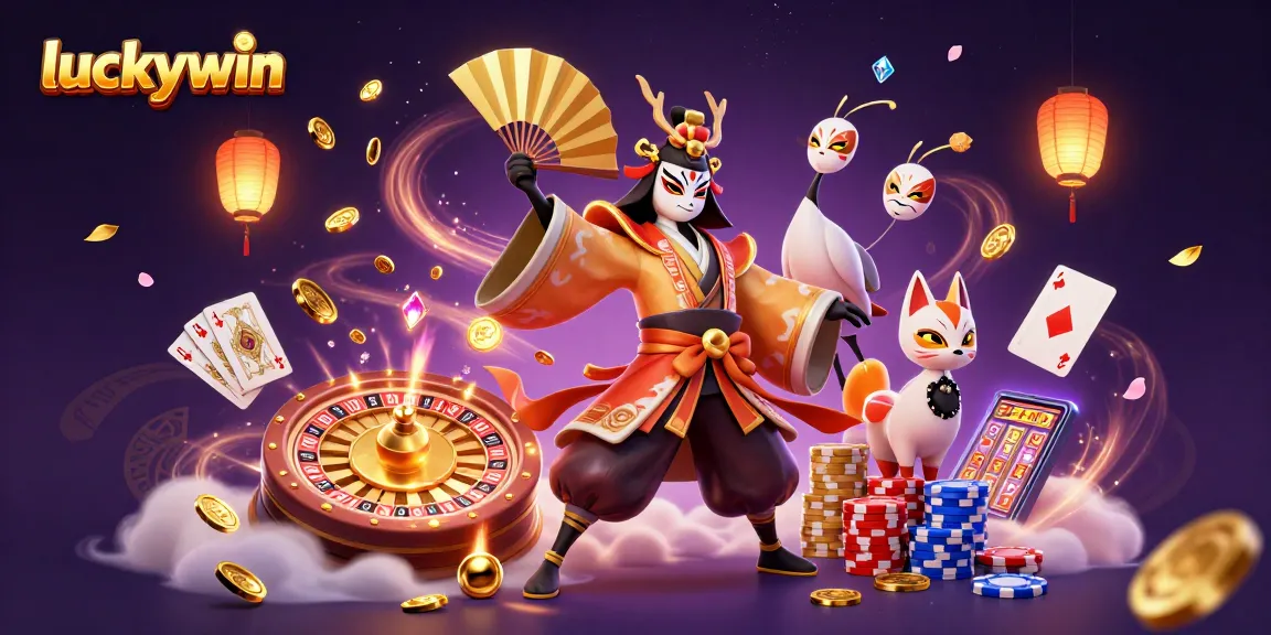 Experience the excitement of luckywin with our vibrant 3D casino scene featuring dynamic game elements.